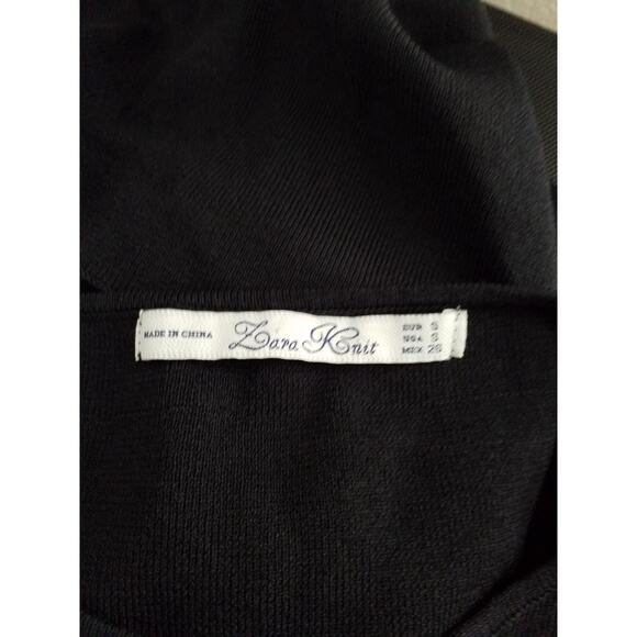 Zara Womens Black Bodycon Dress with Cut Out Detail Stretch Small - Picture 5 of 5